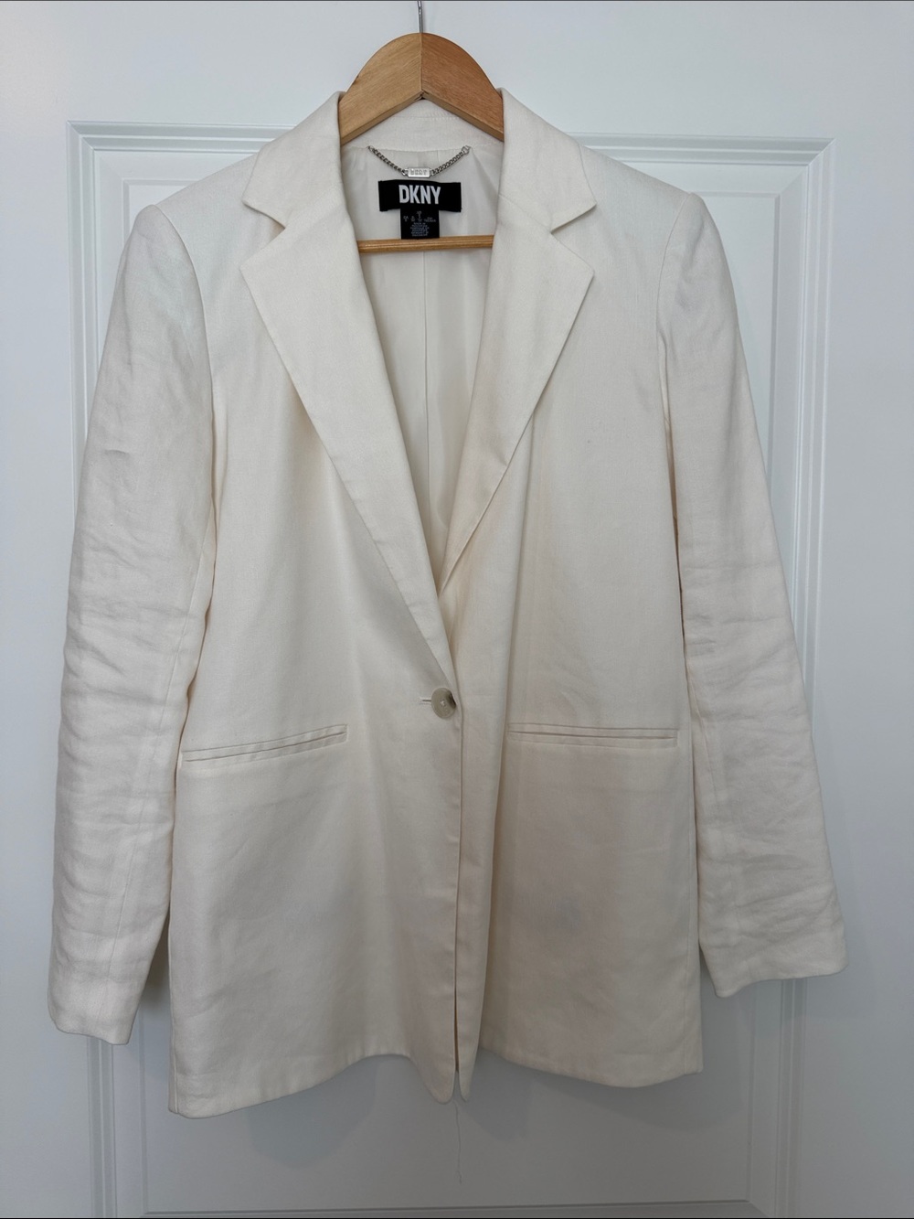 DKNY Cream Single-Button Women's Blazer NWOT